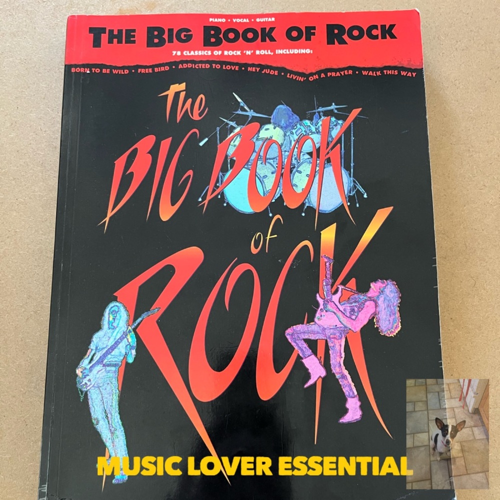 Vintage The Big Book Of Rock Music Book, 1992